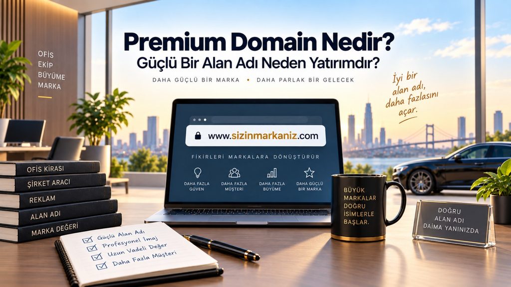 Premium domain nedir ve güçlü bir alan adı markaya nasıl değer katar