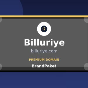 Billuriye.com premium domain logo